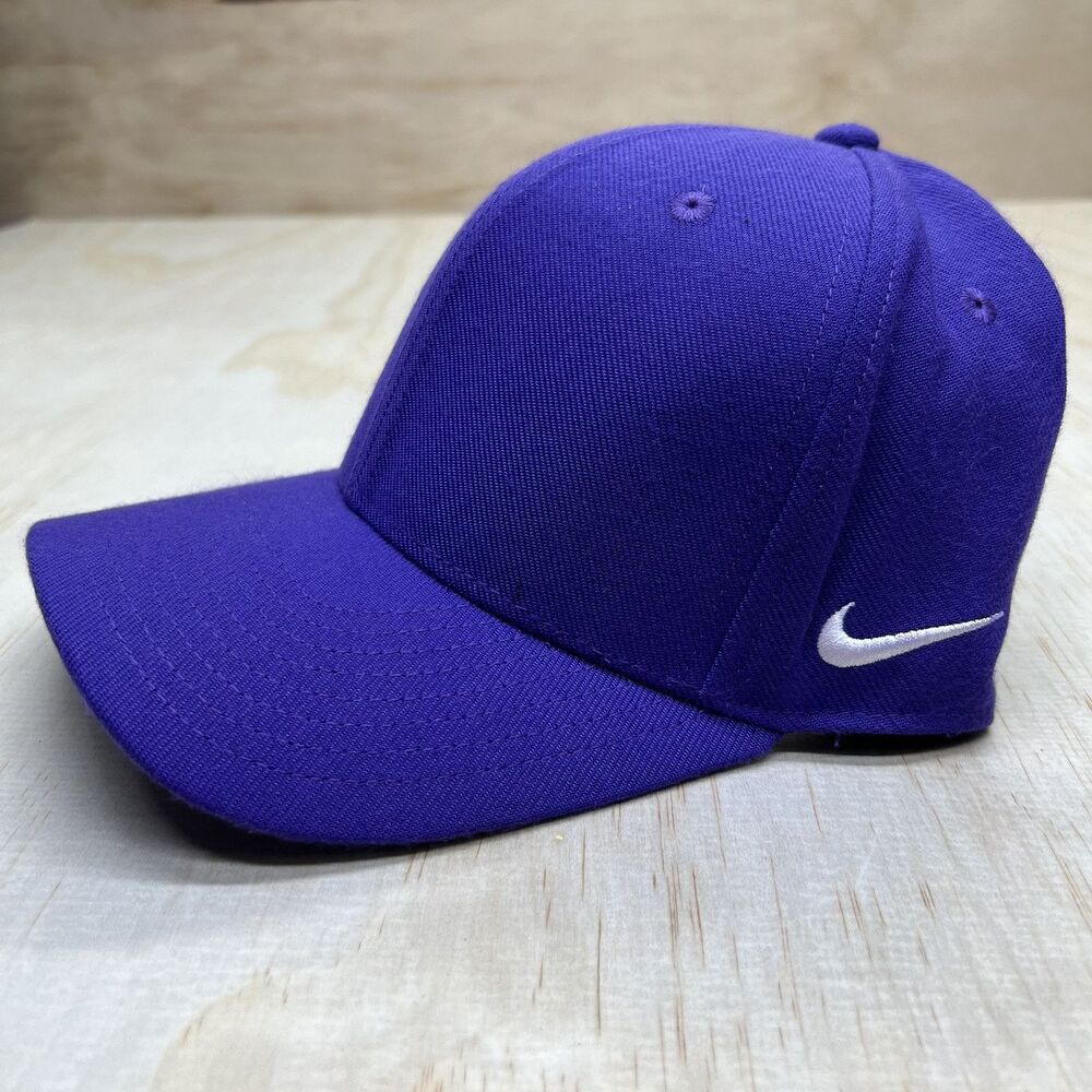NEW M/L Nike Classic 99 Blank Team Dri-FIT Swoosh Flex Hat Purple